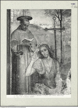 Vorderseite von Alinari [https://www.deutsche-digitale-bibliothek.de/content/lizenzen/rv-ez/] Sacra Conversazione - Detail: die heiligen Bernardino und Johannes der Täufer, bh394105_recto. Foto.