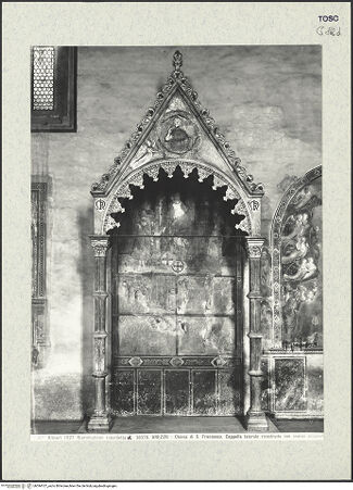 Vorderseite von Alinari [https://www.deutsche-digitale-bibliothek.de/content/lizenzen/rv-ez/] Rekonstruierte Kapelle (Cappella ricostruita) - Gesamtansicht, bh394107_recto. Foto.