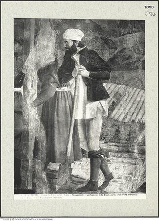 Vorderseite von Alinari [https://www.deutsche-digitale-bibliothek.de/content/lizenzen/rv-ez/] Die Kreuzlegende, Propheten und HeiligenLinke WandDie Auffindung und Prüfung des wahren Kreuzes - Die Auffindung des wahren Kreuzes, Detail, bh394206_recto. Foto.