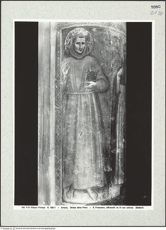 Vorderseite von Alinari [https://www.deutsche-digitale-bibliothek.de/content/lizenzen/rv-ez/] Die heilige Franziskus und Dominikus - Franziskus, bh394298_recto. Foto.