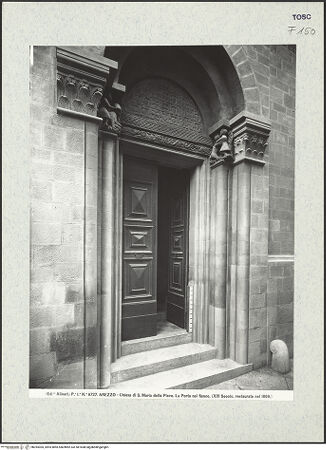 Vorderseite von Alinari [https://www.deutsche-digitale-bibliothek.de/content/lizenzen/rv-ez/] Portal des Südseitenschiffes - Seitenansicht, bh394305_recto. Foto.