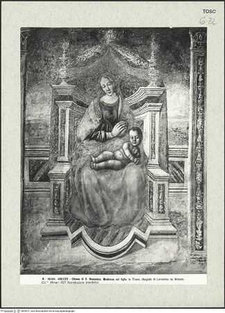 Vorderseite von Alinari [https://www.deutsche-digitale-bibliothek.de/content/lizenzen/rv-ez/] Madonna - Gesamtansicht, bh394317_recto. Foto.