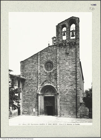 Vorderseite von Alinari [https://www.deutsche-digitale-bibliothek.de/content/lizenzen/rv-ez/] San Domenico - Fassade von Südwesten, bh394325_recto. Foto.