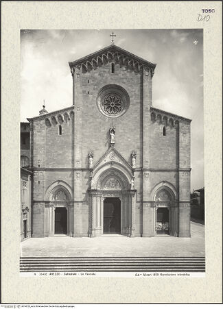 Vorderseite von Alinari [https://www.deutsche-digitale-bibliothek.de/content/lizenzen/rv-ez/] DuomoWestfassade - Gesamtansicht von Westen, bh394330_recto. Foto.