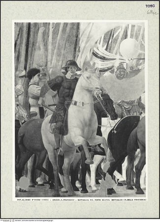 Vorderseite von Alinari [https://www.deutsche-digitale-bibliothek.de/content/lizenzen/rv-ez/] Die Kreuzlegende, Propheten und HeiligenRechte WandDer Sieg Konstantins über Maxentius - Detail, bh394441_recto. Foto.