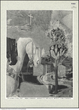 Vorderseite von Alinari [https://www.deutsche-digitale-bibliothek.de/content/lizenzen/rv-ez/] Die Kreuzlegende, Propheten und HeiligenRechte WandDer Sieg Konstantins über Maxentius - Detail, bh394442_recto. Foto.