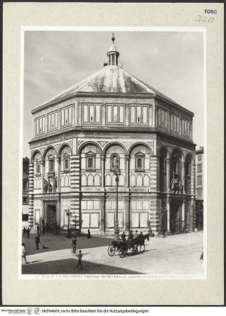 Vorderseite von Alinari [https://www.deutsche-digitale-bibliothek.de/content/lizenzen/rv-ez/] Battistero di San Giovanni - , bh394669_recto. Foto.
