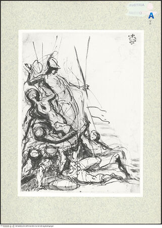 Vorderseite von Albertina [https://www.deutsche-digitale-bibliothek.de/content/lizenzen/rv-ez/] Allegorie des Sieges - , bh394688_recto. Foto.