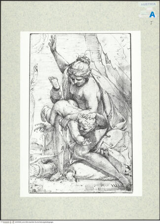 Vorderseite von Albertina [https://www.deutsche-digitale-bibliothek.de/content/lizenzen/rv-ez/] Amors Bestrafung - , bh395069_recto. Foto.