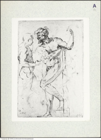 Vorderseite von Sopr BAS Fi [https://www.deutsche-digitale-bibliothek.de/content/lizenzen/rv-ez/] Zwei nackte stehende Männer - , bh398490_recto. Foto.