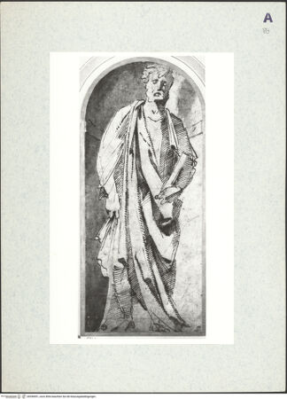 Vorderseite von Sopr BAS Fi [https://www.deutsche-digitale-bibliothek.de/content/lizenzen/rv-ez/] Ein Apostel in einer Nische - , bh398491_recto. Foto.