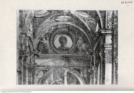 Vorderseite von Archivio Fotografico dei Civici Musei [http://creativecommons.org/publicdomain/mark/1.0/] "Tempio in rovina" (Architekturzeichnung mit Figuren) - Detail, bh398825. Foto.