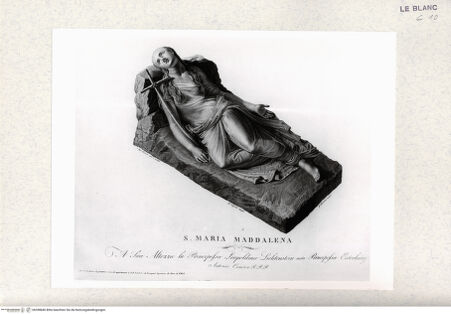Vorderseite von Istituto Nazionale per la Grafica-Calcografia [http://creativecommons.org/publicdomain/mark/1.0/] Santa Maria Magdalena - , bh398846. Foto.