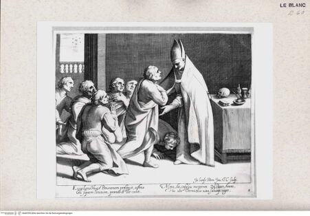 Vorderseite von Istituto Nazionale per la Grafica [http://creativecommons.org/publicdomain/mark/1.0/] Das Leben des Heiligen BrunoE vigilans Hugo Brunonem prospicit ... (Bl 8) - , bh402955. Foto.