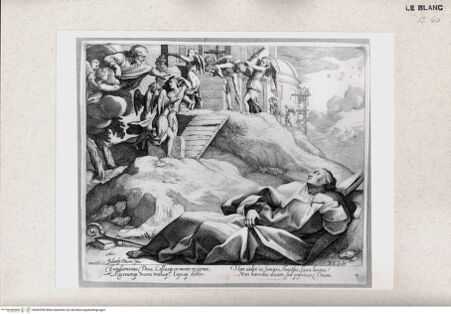 Vorderseite von Istituto Nazionale per la Grafica [http://creativecommons.org/publicdomain/mark/1.0/] Das Leben des Heiligen BrunoFundamenta Deus ... (Bl 7) - , bh402956. Foto.