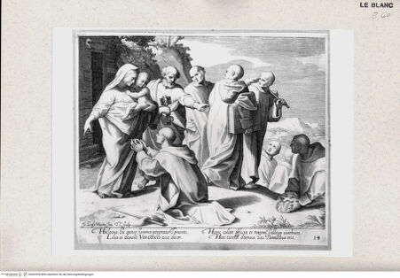 Vorderseite von Istituto Nazionale per la Grafica [http://creativecommons.org/publicdomain/mark/1.0/] Das Leben des Heiligen BrunoHic locus, hic statis summo pergrata Tonanti .. (Bl 14) - , bh402959. Foto.