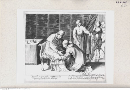 Vorderseite von Istituto Nazionale per la Grafica [http://creativecommons.org/publicdomain/mark/1.0/] Das Leben des Heiligen BrunoCogitur hic revocare gradus ... (Bl 12) - , bh402961. Foto.