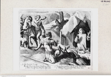 Vorderseite von Istituto Nazionale per la Grafica [http://creativecommons.org/publicdomain/mark/1.0/] Das Leben des Heiligen BrunoEn tibi syluarumqz specus ... (Bl 16) - , bh402967. Foto.