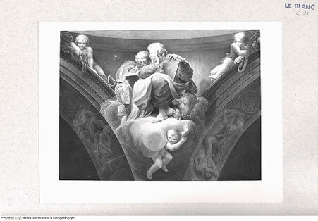 Vorderseite von Istituto Nazionale per la Grafica - Calcografia [http://creativecommons.org/publicdomain/mark/1.0/] Der Evangelist Lukas und der Heilige Ambrosius - , bh405041. Foto.