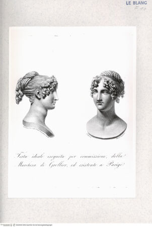 Vorderseite von Istituto Nazionale per la Grafica-Calcografia [http://creativecommons.org/publicdomain/mark/1.0/] Kopf der Marquise de Grollier - , bh405052. Foto.