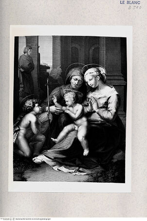 Vorderseite von Istituto Nazionale per la Grafica-Calcografia [http://creativecommons.org/publicdomain/mark/1.0/] "Madonna del Divino Amore"; Heilige Familie - , bh405054. Foto.