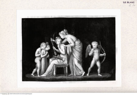 Vorderseite von Istituto Nazionale per la Grafica [http://creativecommons.org/publicdomain/mark/1.0/] "Scherzi di ninfe"Zwei Nymphen haben Amor den Köcher gestohlen - , bh405154. Foto.