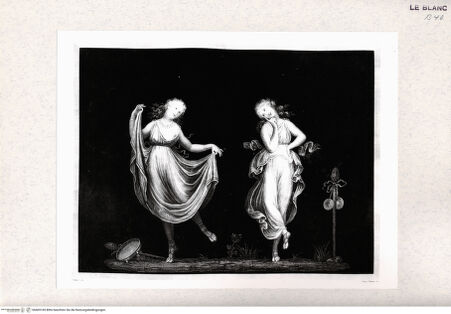 Vorderseite von Istituto Nazionale per la Grafica [http://creativecommons.org/publicdomain/mark/1.0/] BacchantinnenZwei Bacchantinnen (Tänzerinnen) - , bh405169. Foto.