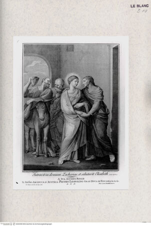 Vorderseite von Courtauld Institute of Art, London [http://creativecommons.org/publicdomain/mark/1.0/] 12 Blatt nach den Darstellungen aus dem Leben des Täufers im LateranpalastDie Heimsuchung - , bh405580. Foto.