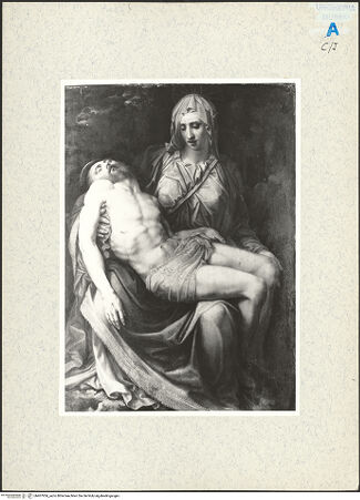 Vorderseite von Szépmüvészeti Múzeum [https://www.deutsche-digitale-bibliothek.de/content/lizenzen/rv-ez/] Pietá - , bh407934_recto. Foto.