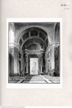 Vorderseite von A. C. Cooper [http://creativecommons.org/publicdomain/mark/1.0/] Die "Sala a croce greca" in Richtung auf die "Sala Rotonda" (aus der Serie von 14 Ansichten des Museo Pio Clementino, Vaticano) - , bh408980. Foto.