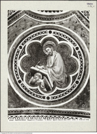 Vorderseite von Alinari [https://www.deutsche-digitale-bibliothek.de/content/lizenzen/rv-ez/] KapellenausmalungChristus und die vier EvangelistenEvangelist Matthäus - Gesamtansicht, bh409807_recto. Foto: Anderson, Domenico.