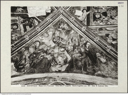 Vorderseite von Alinari [https://www.deutsche-digitale-bibliothek.de/content/lizenzen/rv-ez/] Szenen aus dem Leben des Heiligen Antonius Abbas und HeiligeDer heilige Antonius Abbas wehrt einen Drachen ab; der heilige Antonius Abbas und seine Mitbrüder werden in der Wüste mit Wasser und Vorräten versorgt - Gesamtansicht, bh409810_recto. Foto.