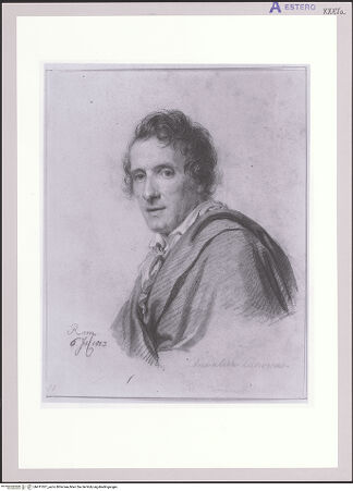 Vorderseite von Dresden, Kupferstichkabinett [https://www.deutsche-digitale-bibliothek.de/content/lizenzen/rv-ez/] Der Bildhauer Antonio Canova - , bh411027_recto. Foto.