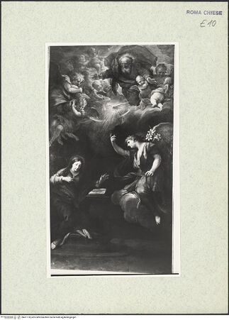 Vorderseite von Sopr. BAS ROMA [https://www.deutsche-digitale-bibliothek.de/content/lizenzen/rv-ez/] Verkündigung - , bh411178_recto. Foto.