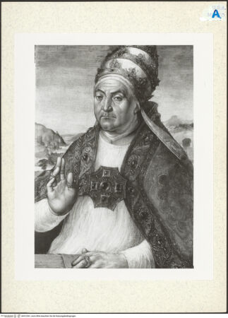 Vorderseite von Cleveland Museum of Art [https://www.deutsche-digitale-bibliothek.de/content/lizenzen/rv-ez/] Porträt von Papst Sixtus IV della Rovere - , bh412541_recto. Foto.