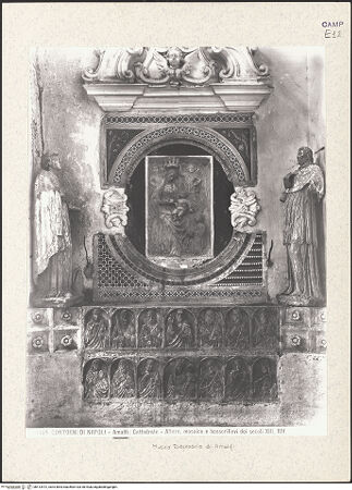 Vorderseite von Alinari [https://www.deutsche-digitale-bibliothek.de/content/lizenzen/rv-ez/] Fragmente einer Kanzel - Zwei Fragmente der Kanzel in einem Altar des Doms (vor 1940), bh413472_recto. Foto.