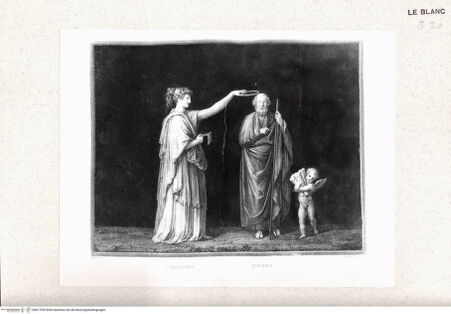 Vorderseite von Istituto Nazionale per la Grafica, Calcografia [http://creativecommons.org/publicdomain/mark/1.0/] Kalliope und Homer (aus d. Serie "Le Muse", verschiedene Stecher, 10 Blatt + Titelblatt) - , bh417559. Foto.
