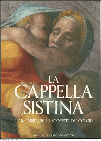 Vorderseite von Istituto Geografico De Agostini [https://www.deutsche-digitale-bibliothek.de/content/lizenzen/rv-ez/] Die Sixtinische DeckeDie Vorfahren ChristiAsa, Josaphat und Joram - Detail, rechte Lünettenhälfte, bh418020_recto. Foto.