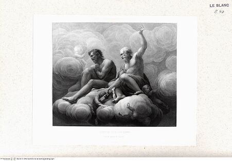 Vorderseite von Istituto Nazionale per la Grafica - Calcografia [http://creativecommons.org/publicdomain/mark/1.0/] Serie von 48 Blättern nach den Fresken Correggios in ParmaZweite Apostelgruppe (San Giovanni) - , bh418151. Foto.