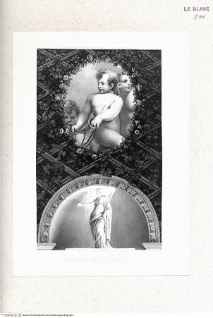 Vorderseite von Istituto Nazionale per la Grafica - Calcografia [http://creativecommons.org/publicdomain/mark/1.0/] Serie von 48 Blättern nach den Fresken Correggios in ParmaPutti mit Horn und kleiner Ceres-Statue (Camera di San Paolo) - , bh418162. Foto.