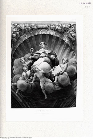 Vorderseite von Istituto Nazionale per la Grafica - Calcografia [http://creativecommons.org/publicdomain/mark/1.0/] Serie von 48 Blättern nach den Fresken Correggios in ParmaS. Ilario Vescovo (San Giovanni) - , bh418169. Foto.