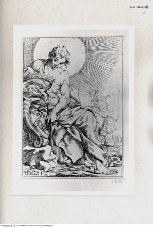 Vorderseite von Staatsgalerie [http://creativecommons.org/publicdomain/mark/1.0/] Jüngling mit Sonne, Krone, Schild und Leier - , bh419053. Foto.