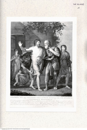 Vorderseite von Staatsgalerie [http://creativecommons.org/publicdomain/mark/1.0/] Belisar wird vom König erkannt - , bh419071. Foto.