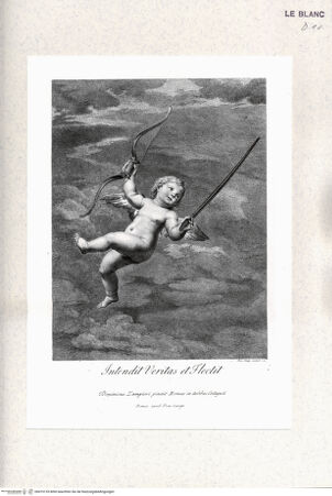 Vorderseite von Staatsgalerie [http://creativecommons.org/publicdomain/mark/1.0/] Amorette mit Pfeil und Bogen (Intendit Veritas et Flectit) - , bh419133. Foto.