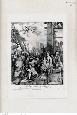 Vorderseite von Staatsgalerie [http://creativecommons.org/publicdomain/mark/1.0/] Anbetung der Könige - , bh419336. Foto.