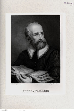 Vorderseite von Staatsgalerie [http://creativecommons.org/publicdomain/mark/1.0/] Porträt des Andrea Palladio - , bh419341. Foto.