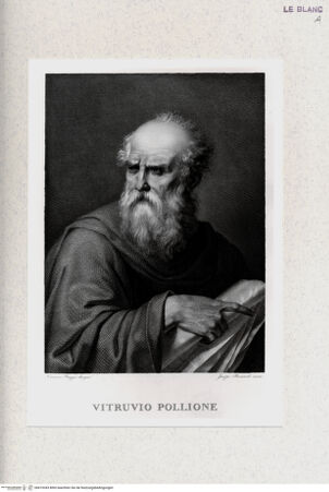 Vorderseite von Staatsgalerie [http://creativecommons.org/publicdomain/mark/1.0/] Bildnis Vitruvio Pollione - , bh419343. Foto.
