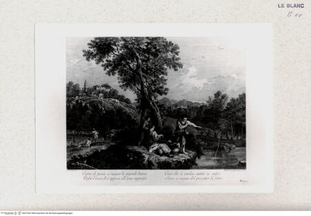 Vorderseite von Staatsgalerie [http://creativecommons.org/publicdomain/mark/1.0/] "Corre il pesce a saziar le ingorde brame..." - , bh419347. Foto.