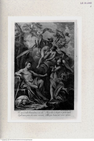 Vorderseite von Staatsgalerie [http://creativecommons.org/publicdomain/mark/1.0/] Parisurteil; (Tre son belle Pretendenti...") - , bh419353. Foto.