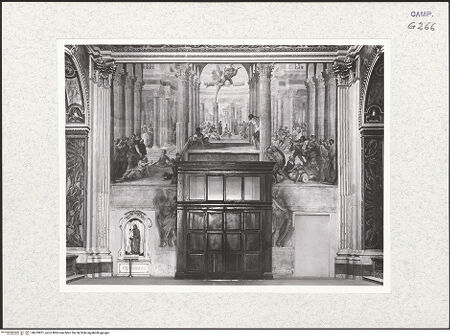 Vorderseite von Bibliotheca Hertziana [https://www.deutsche-digitale-bibliothek.de/content/lizenzen/rv-fz/] Die Heilung des Gelähmten am Teich Bethesda  (Piscina probatica) - Gesamtansicht, bh419821_recto. Foto.